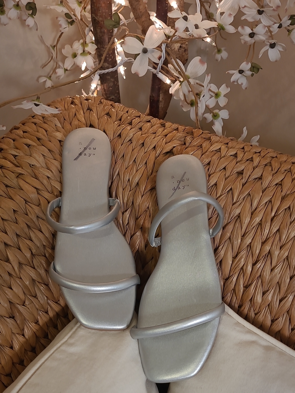 a new day Silver Sandals